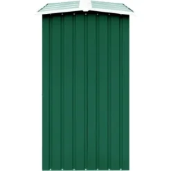 Brændeskur til haven 330 x 92 x 153 cm galvaniseret stål grøn - Brændeskur - Brændeskure - Home & Living