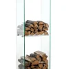Brændestander Dacio klart glas 35x35x140 (6-huls) 35 x 35 x 140 cm