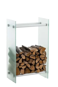 Brændestativ Dacio frostet glas 35x40x125 35 x 40 x 125 cm