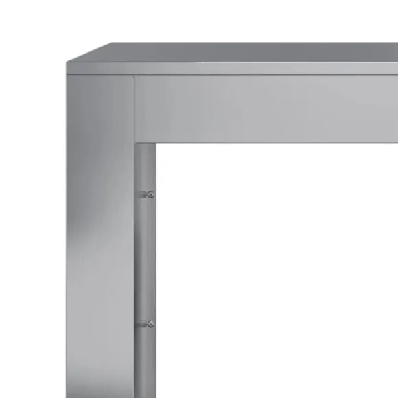 Brændestativ i galvaniseret stål - Holdbar opbevaring af brænde | Størrelse: 60x40x100 cm