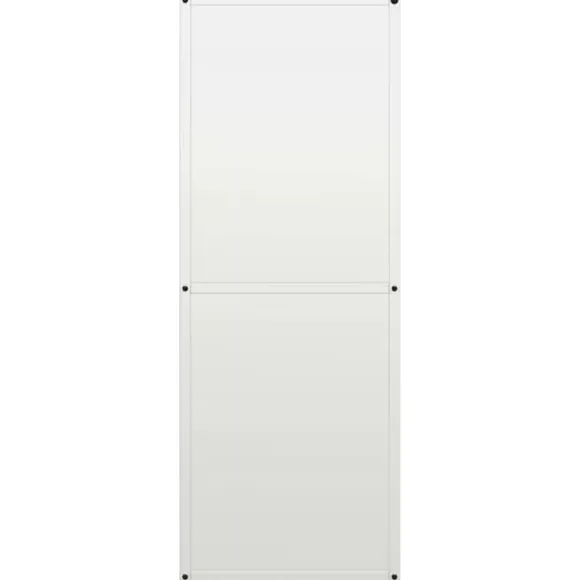 Brændestativ i koldvalset stål - Stabil brændeholder | Størrelse: 40x30x80 cm | Farve: Hvid