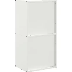 Brændestativ i koldvalset stål - Stabil brændeholder | Størrelse: 40x30x80 cm | Farve: Hvid