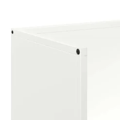 Brændestativ i koldvalset stål - Stabil brændeholder | Størrelse: 40x30x80 cm | Farve: Hvid