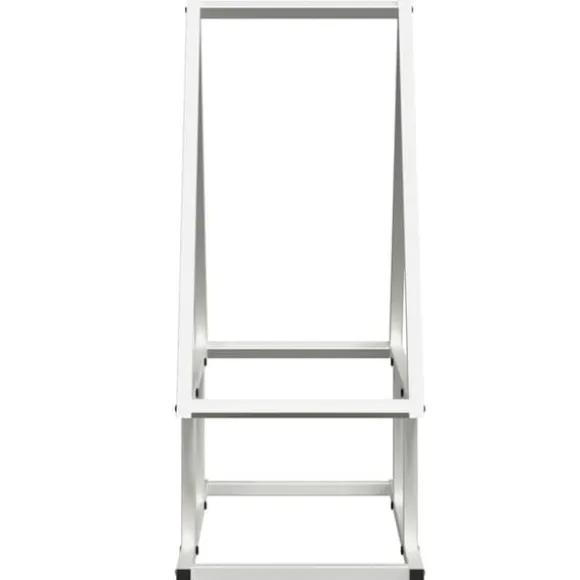Brændestativ i koldvalset stål - Hold brændet organiseret | Størrelse: 50x25x60 cm | Farve: Hvid