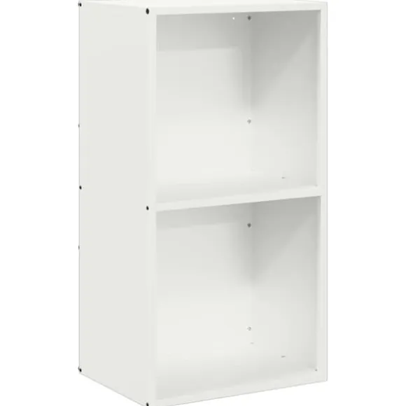 Brændestativ i koldvalset stål - Robust brændeholder | Størrelse: 40x30x75 cm | Farve: Hvid