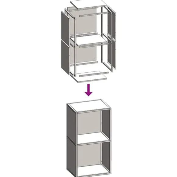 Brændestativ i koldvalset stål - Robust brændeholder | Størrelse: 40x30x75 cm | Farve: Hvid