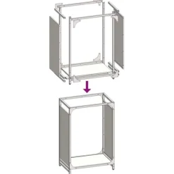 Brændestativ i koldvalset stål - Robust brændeholder | Størrelse: 44x28x65 cm | Farve: Olivengrøn
