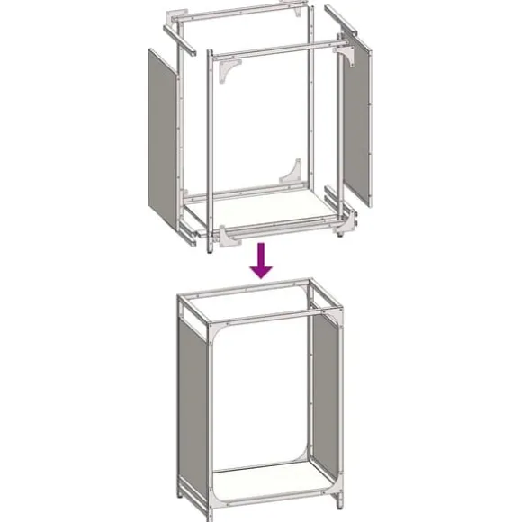 Brændestativ i koldvalset stål - Robust brændeholder | Størrelse: 44x28x65 cm | Farve: Olivengrøn