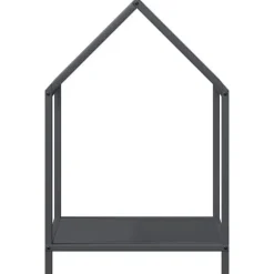 Brændestativ i koldvalset stål - Robust brændeholder | Farve: Antracitgrå | Størrelse: 40x25x60 cm