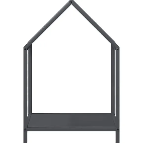Brændestativ i koldvalset stål - Robust brændeholder | Farve: Antracitgrå | Størrelse: 40x25x60 cm