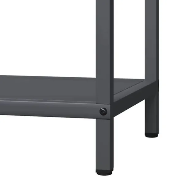 Brændestativ i koldvalset stål - Robust brændeholder | Farve: Antracitgrå | Størrelse: 40x25x60 cm