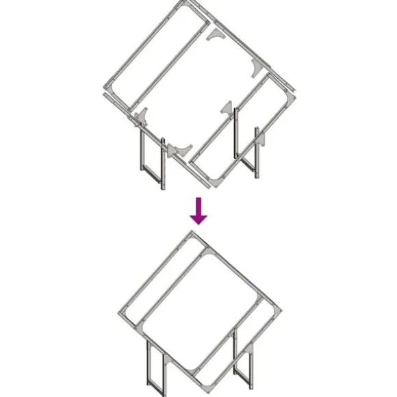 Brændestativ i koldvalset stål - Robust brændeholder | Størrelse: 80x25x80 cm | Farve: Antracitgrå