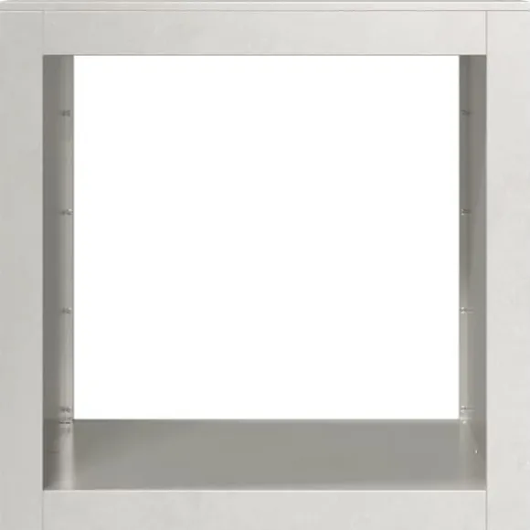 Brændestativ i rustfrit stål - Opbevaring til brænde | Størrelse: 60x40x60 cm