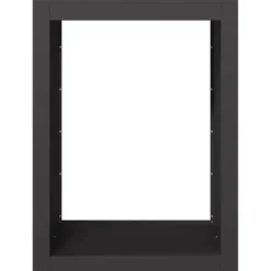 Brændestativ i stål - Pæn opbevaring af brænde | Størrelse: 60x40x80 cm | Farve: Sort