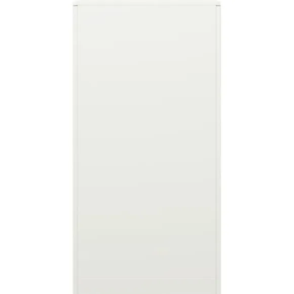Brændestativ i stål - Slidstærkt og vejrbestandigt | Størrelse: 60x40x80 cm | Farve: Hvid