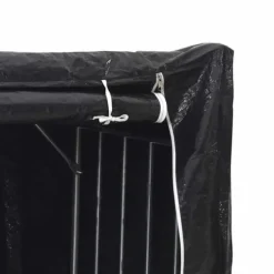 Brændestativ med regnslag - Galvaniseret stål | Størrelse: 100x40x200 cm