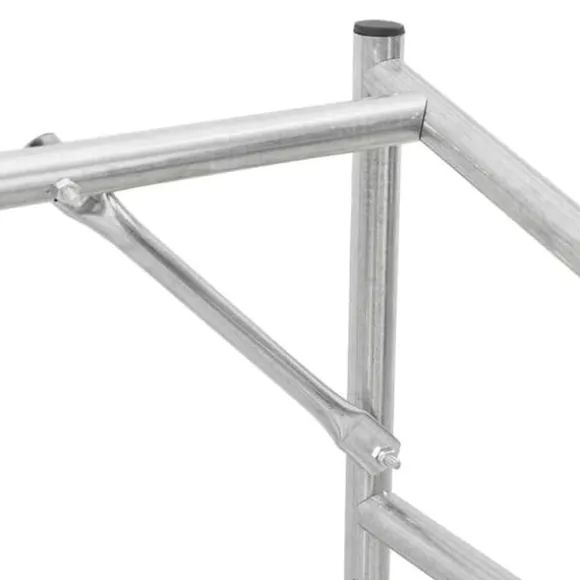 Brændestativ med regnslag i galvaniseret stål | Størrelse: 101x61x110,5 cm