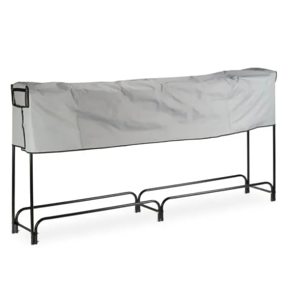 Brændestativ, Metal, 122x245x40 cm, Sort