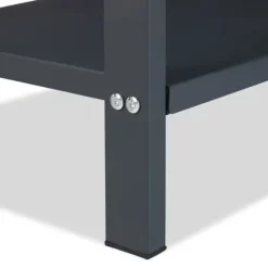 Brændestativ, 2-niveauer, 100x40x30 cm, Antracit