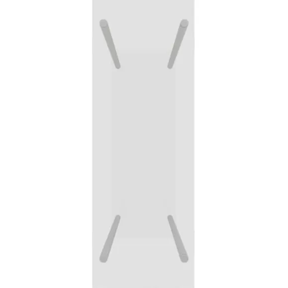 Brændestativ 80x35x100 cm hærdet glas transparent - Brændeholder - Brændeholdere - Home & Living