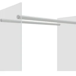 Brændestativ 80x35x100 cm hærdet glas transparent - Brændeholder - Brændeholdere - Home & Living