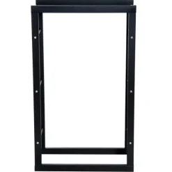 Brændestativ, 60x25x100 cm, Sort, Metal