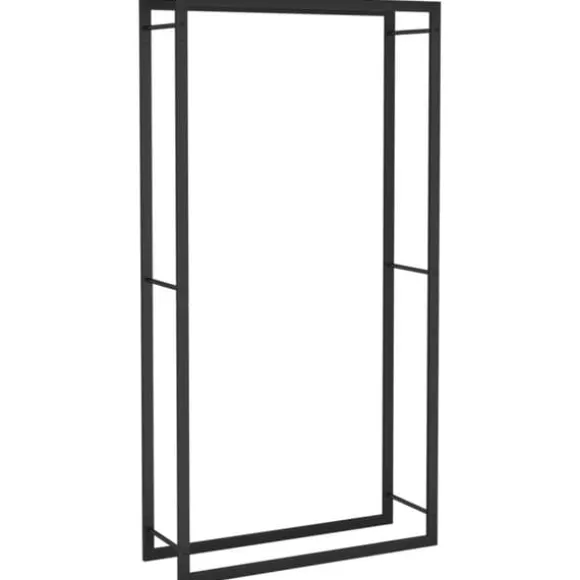 Brændestativ 80x28x154 cm stål matsort - Brændestativ - Brændestativer - Home & Living