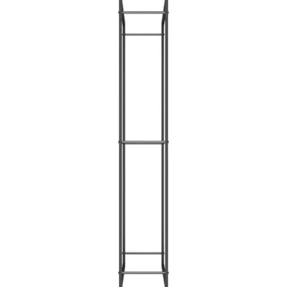 Brændestativ 80x28x154 cm stål matsort - Brændestativ - Brændestativer - Home & Living