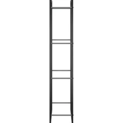 Brændestativ 50x28x132 cm stål matsort - Brændestativ - Brændestativer - Home & Living