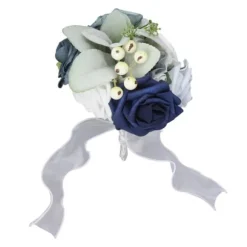 Brudebuket i levende farver med blomster Romantisk Håndlavet Elegant Med Blomster Til Fester Kontorer Butikker Haver Brudepigestil 25x14cm/9,84x5,51i | CDON