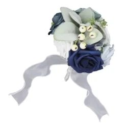 Brudebuket i levende farver med blomster Romantisk Håndlavet Elegant Med Blomster Til Fester Kontorer Butikker Haver Brudepigestil 25x14cm/9,84x5,51i | CDON
