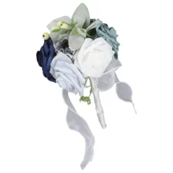 Brudebuket i levende farver med blomster Romantisk Håndlavet Elegant Med Blomster Til Fester Kontorer Butikker Haver Brudepigestil 25x14cm/9,84x5,51i | CDON
