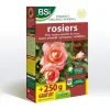 BSI - Organisk gødning - Til alle typer roser - Strålende blomstring - Langtidsholdbar - 1 kg - Plus 250 g gratis - 12,5 m²