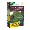 BSI - Organo-mineralsk gødning - Økologisk - Hække, nåletræer - Til stedsegrønne og nåletræer - 1 kg - Plus 250 g gratis - 12,5 m²