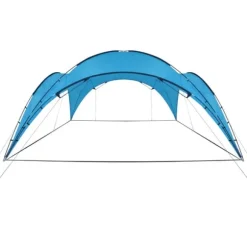 Bueformet festtelt 450x450 cm - Ideelt til fester | Farve: Lyseblå | Størrelse: 450x450x265 cm