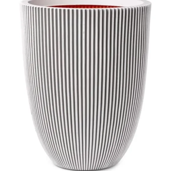 Capi Elegant vas Groove 34x46 cm elfenben 445498