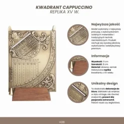 Cappuccino-kvadrant – replika fra det 15. århundrede – gave til astronom eller sømand – H28