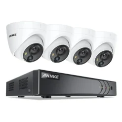 CCTV Sikkerhedssystem, 5MP Ultra HD, 8 Kanal,2T, 4Pcs kamera sæt