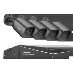 CCTV-system, kanal, kameraer, 1080P opløsning,2T, 8CH 4PCS DVR Sæt