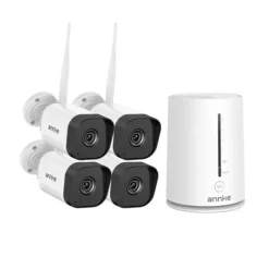 CCTV-system, trådløs teknologi, nattevisionskapacitet,4PCS Kamera