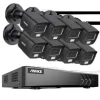 8CH DVR CCTV Sikkerhedssystem, 5MP Ultra HD Opløsning, Infrarød Nattesyn,2T, 3K CMOS Kamera-c