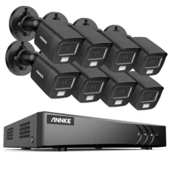 8CH DVR CCTV Sikkerhedssystem, 5MP Ultra HD Opløsning, Infrarød Nattesyn,2T, 3K CMOS Kamera-c