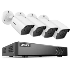 8CH DVR CCTV Sikkerhedssystem, 5MP Ultra HD Opløsning, Infrarød Nattesyn,5MP CMOS Kamera-a, 4T
