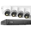 8CH NVR Sikkerhedssystem, 8MP Høj Opløsning, Fjernadgangsfunktionalitet,8CH NVR 4PCS Kamera-a, 2T