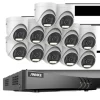 16CH Sikkerhedskamera System, 5MP Høj Opløsning, Avanceret Bevægelsesdetektion,16CH 12PCS Sæt, Ingen