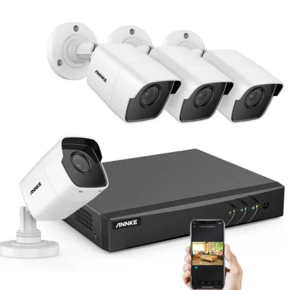 8CH Videoovervågningssystem, 5MP Klarhed, Mobil Fjernovervågning,R4BGR4BG, Ingen
