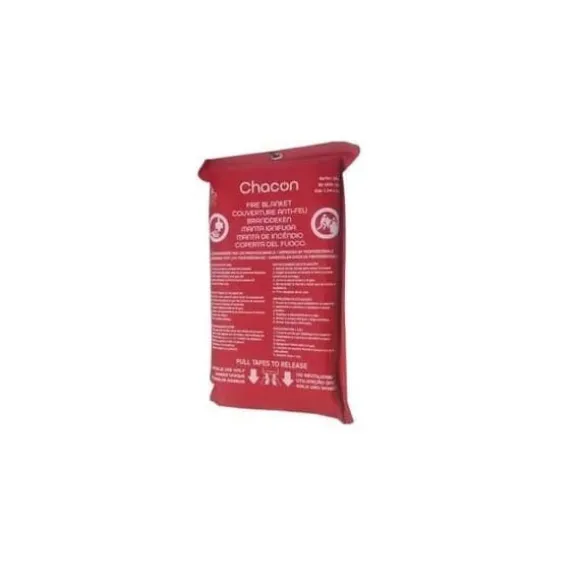 CHACON Brandtæppe - Glasfiber - 120 cm - Rød
