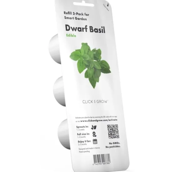 Click & Grow Smart Garden refill Dværgbasilikum 3 stk
