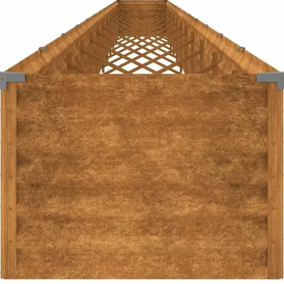 Cortenstål højbed 1152x50x36 cm - Holdbart og dekorativt | Farve: Brun | Størrelse: 1152x50x36 cm