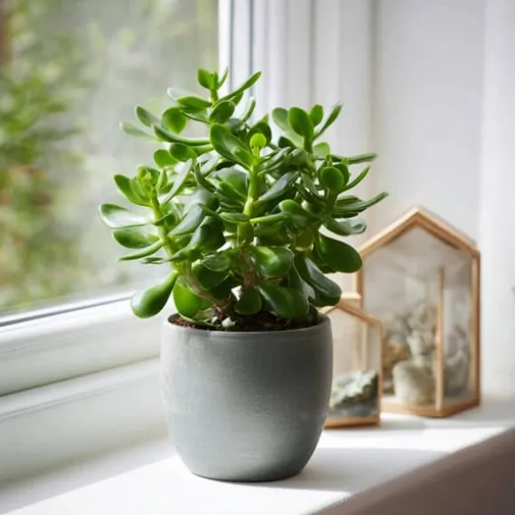 Crassula sukkulent plante - Crassula ovata - Højde 15-25cm - ø12cm